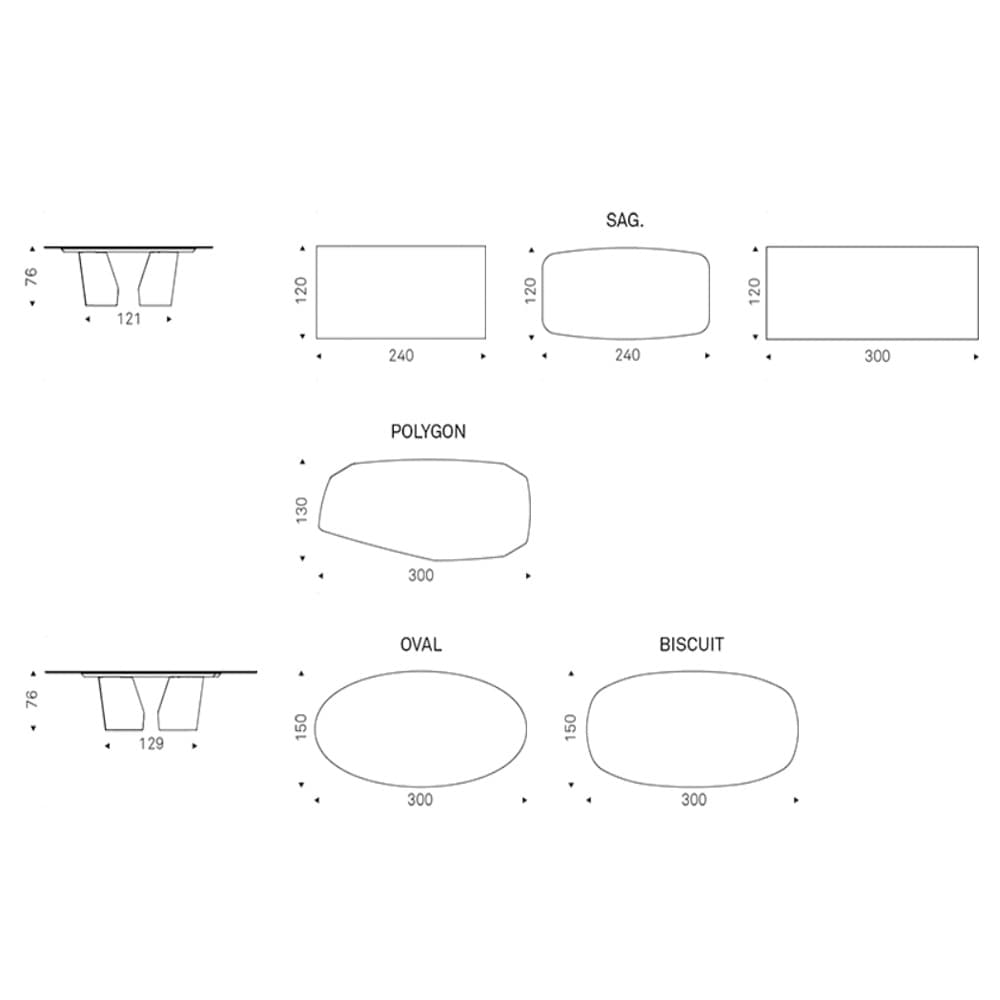 Close-up of Senator Keramik Dining Table by Cattelan Italia at FCI London highlighting finish