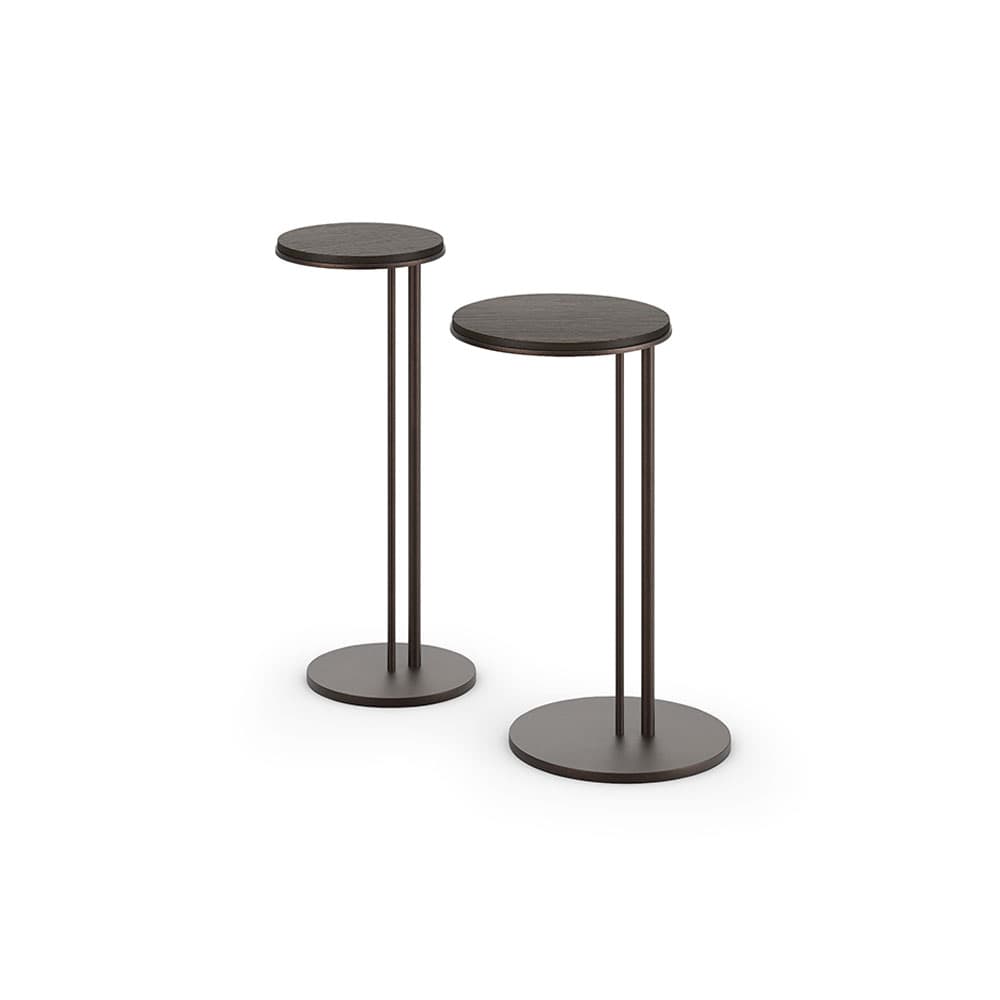 Close up of the Sting wood side table by Cattelan Italia showcasing elegant detailing at FCI London