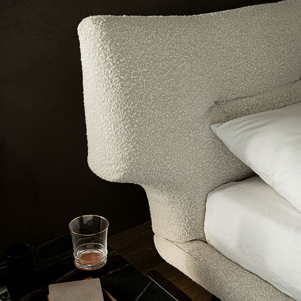 Side view of Thomas double bed by Cattelan Italia highlighting the stylish frame at FCI London