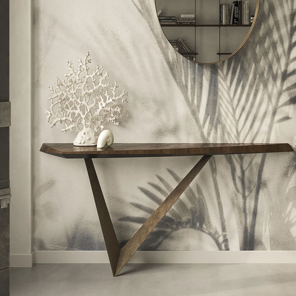 Close up of Varenne console table by Cattelan Italia at FCI London luxurious detail