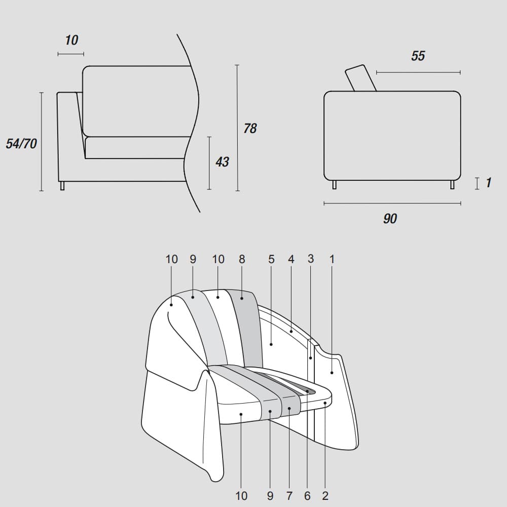 Blazer Armchair By FCI London