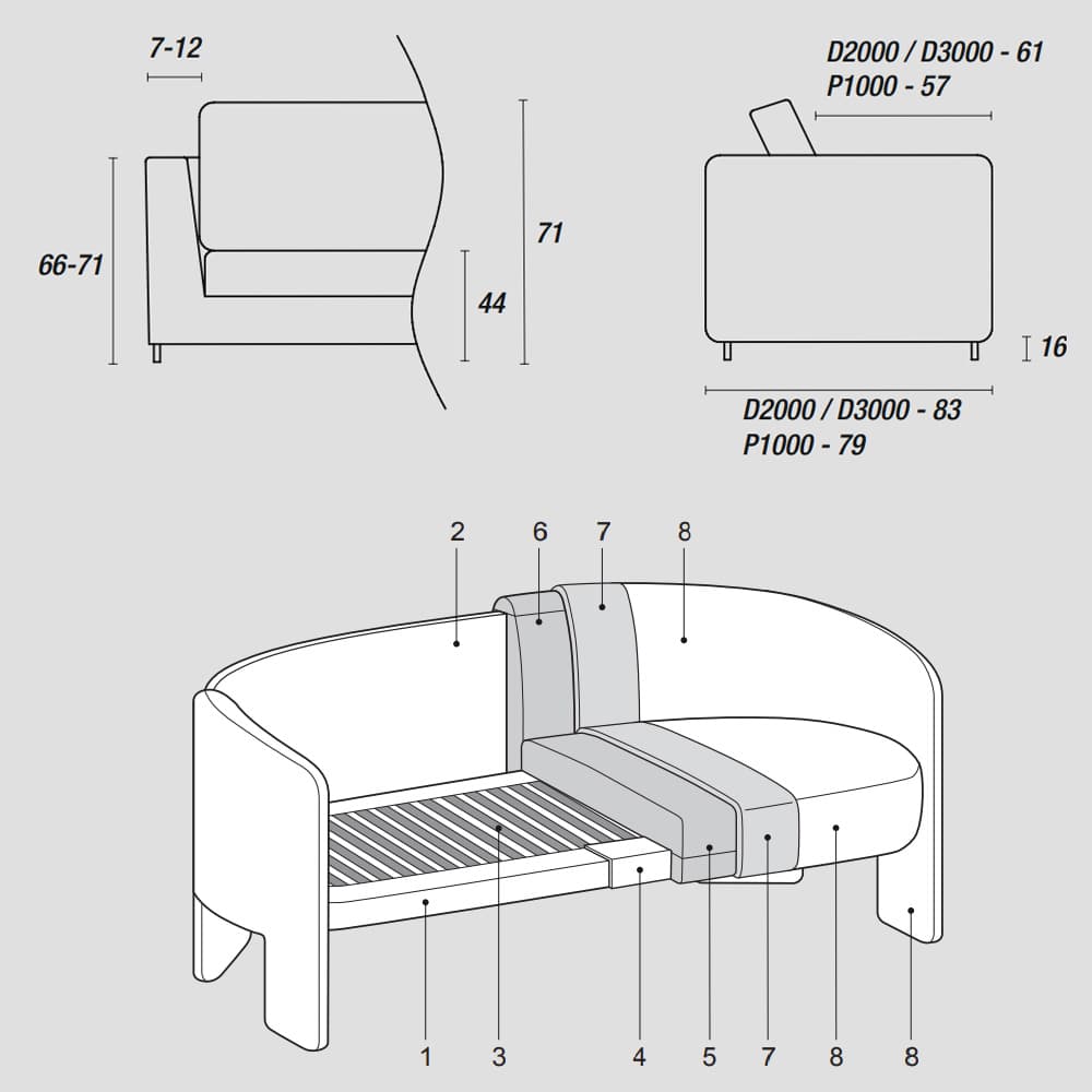 Cali Sofa By FCI London