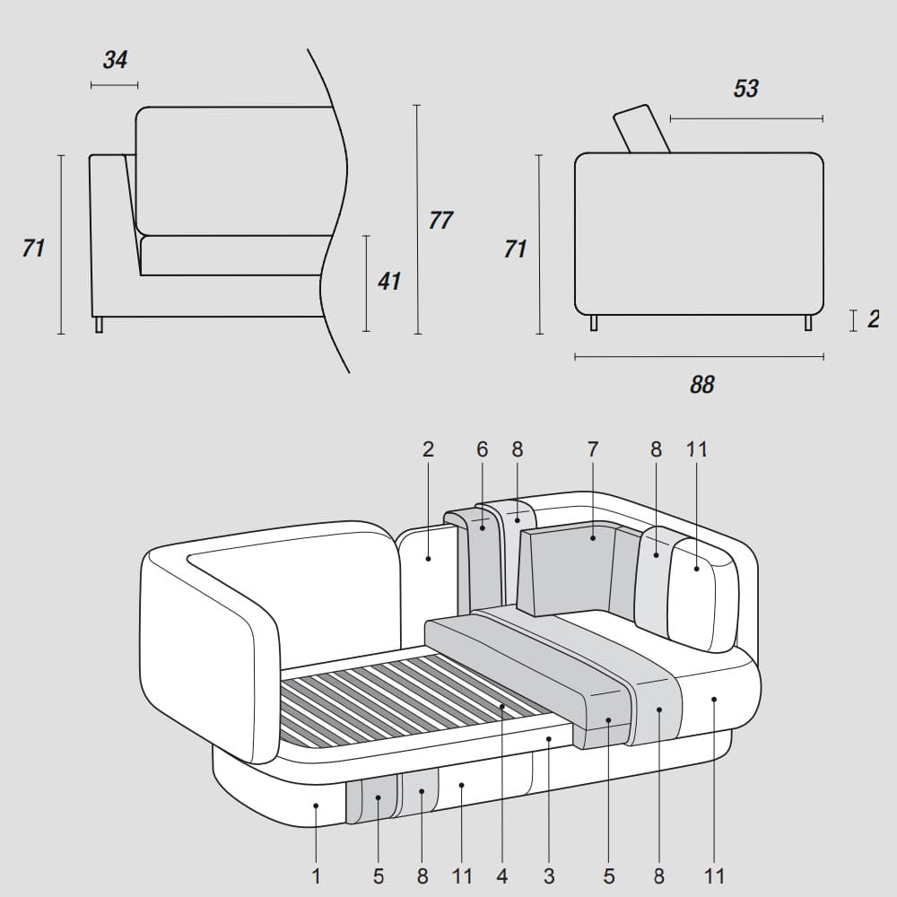 Vento Sofa By FCI London