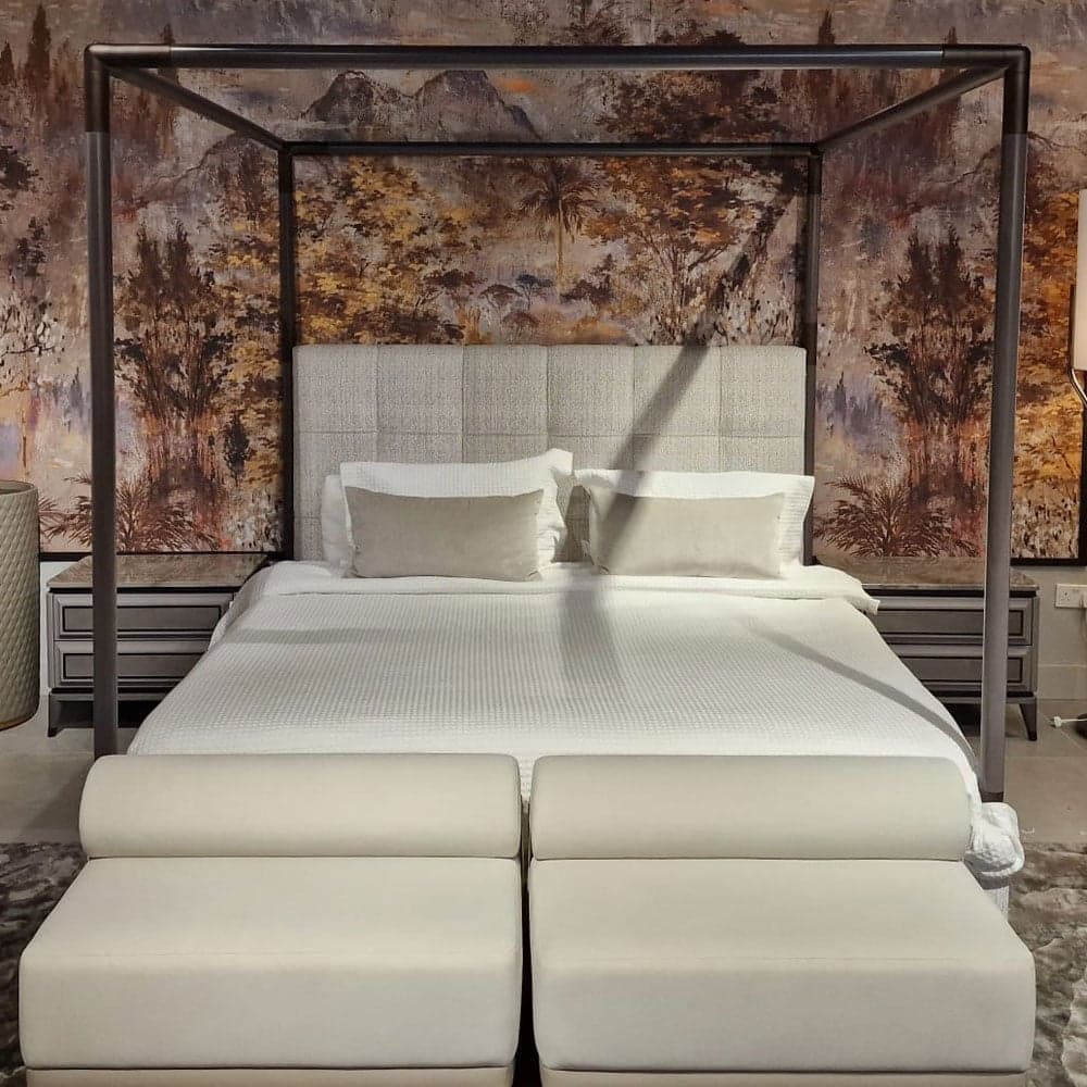 Cipriani Blue Moon Bed With Canopy Double Bed by FCI London