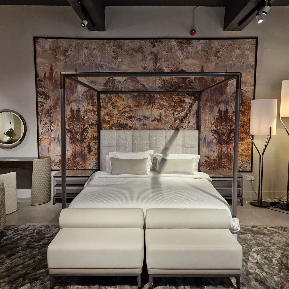Cipriani Blue Moon Bed With Canopy Double Bed by FCI London