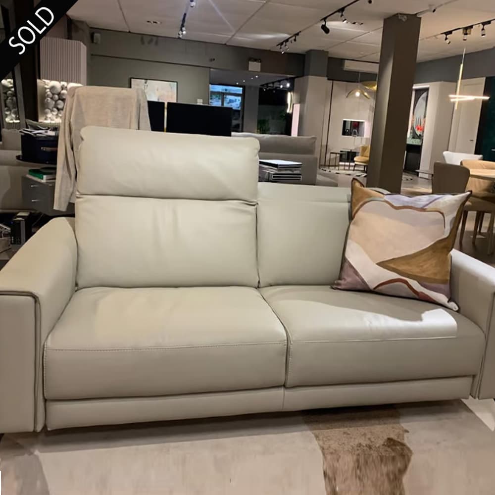 Gregg 3 Seater Leather Sofa By FCI London