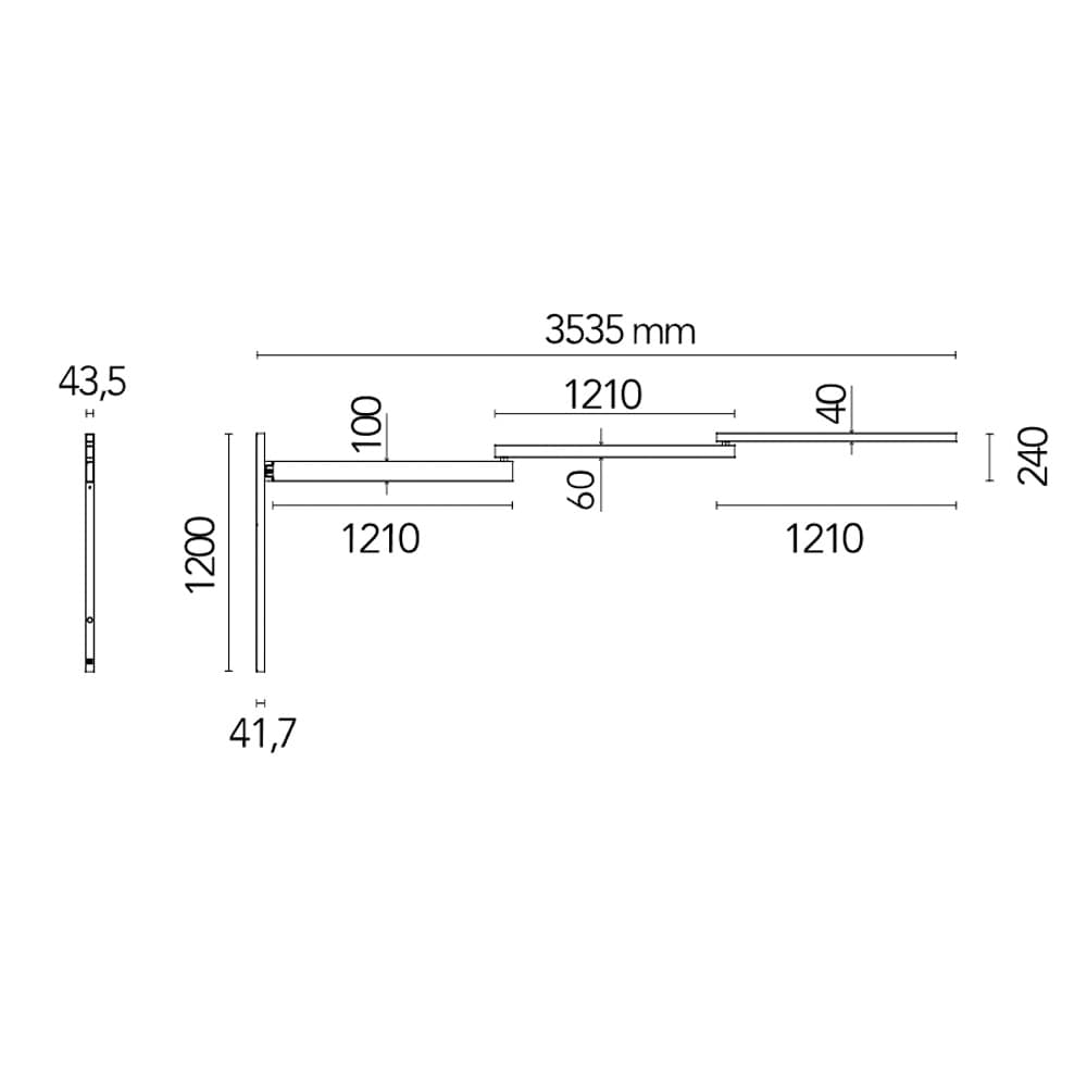 Black Flag Wall Lamp  By FCI London