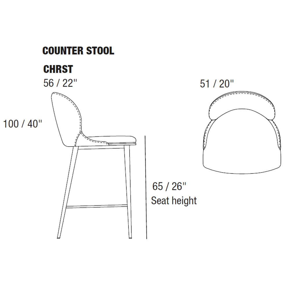 Medea Chrst Bar Stool By FCI London
