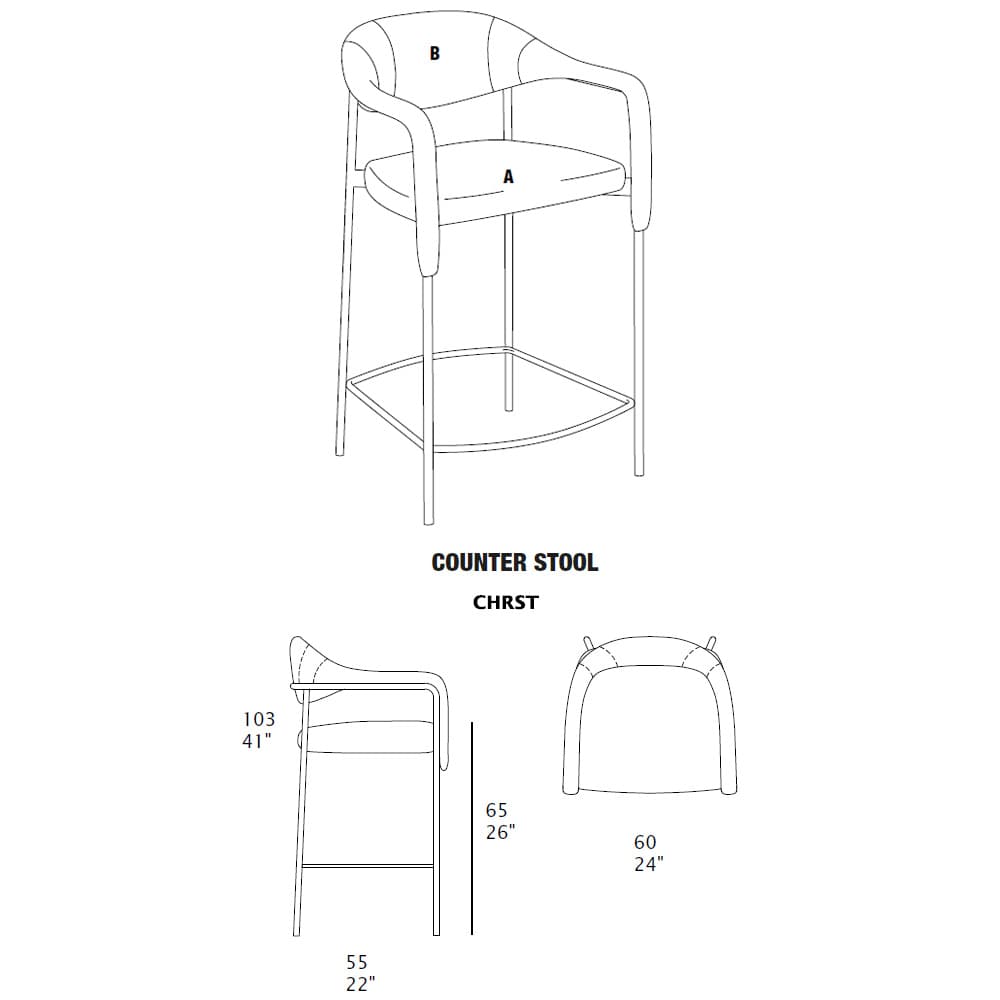 Spider Chrst Bar Stool By FCI London