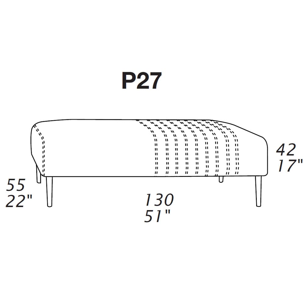 Tuxedo Footstool By FCI London