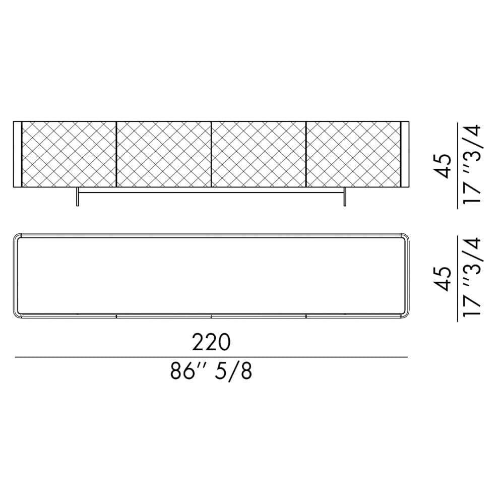 Alma Diamond TV Wall Unit By FCI London