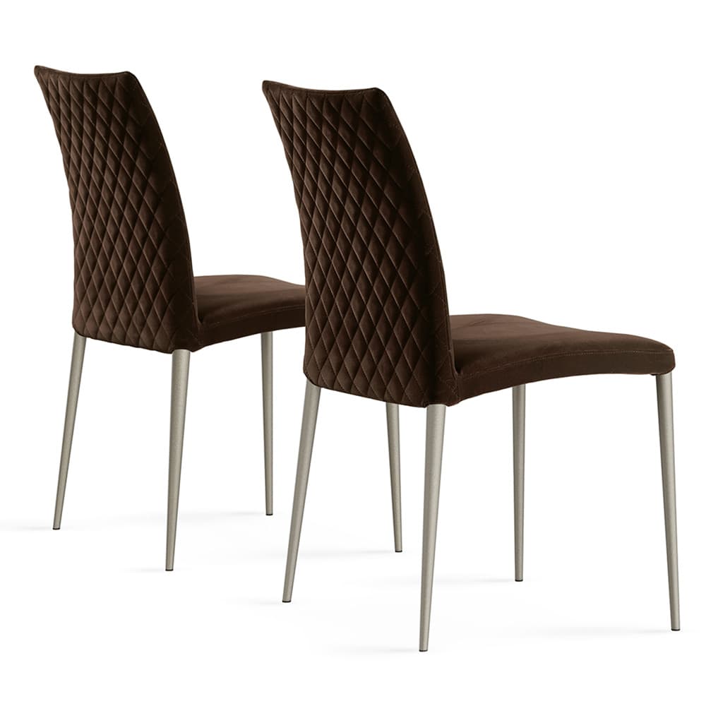 Asia High Diamond With Metal Legs Dining Chair By FCI London