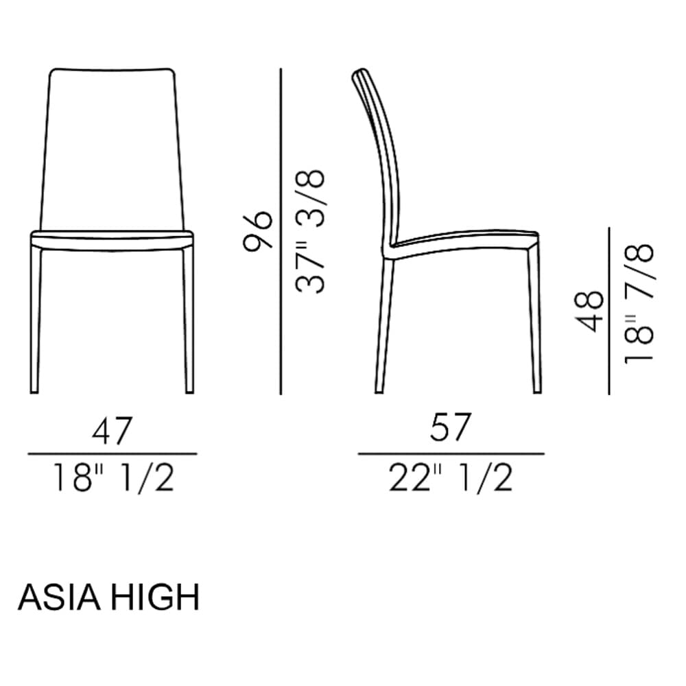 Asia High Dining Chair By FCI London