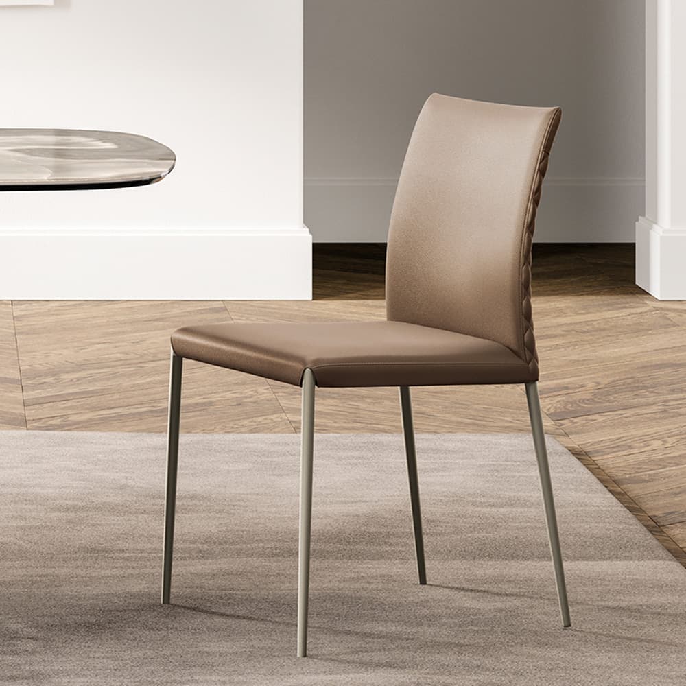 Bea Diamond With Metal Legs Dining Chair By FCI London