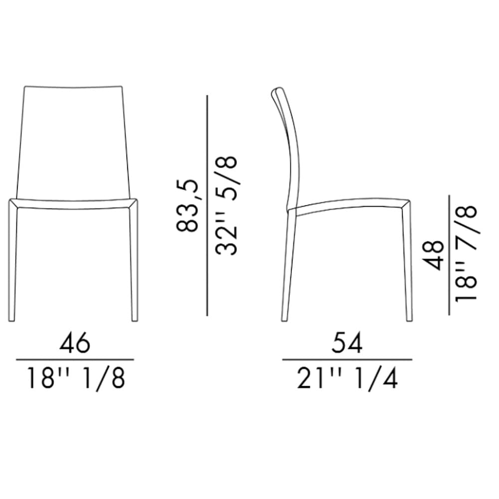 Bea Diamond With Metal Legs Dining Chair By FCI London