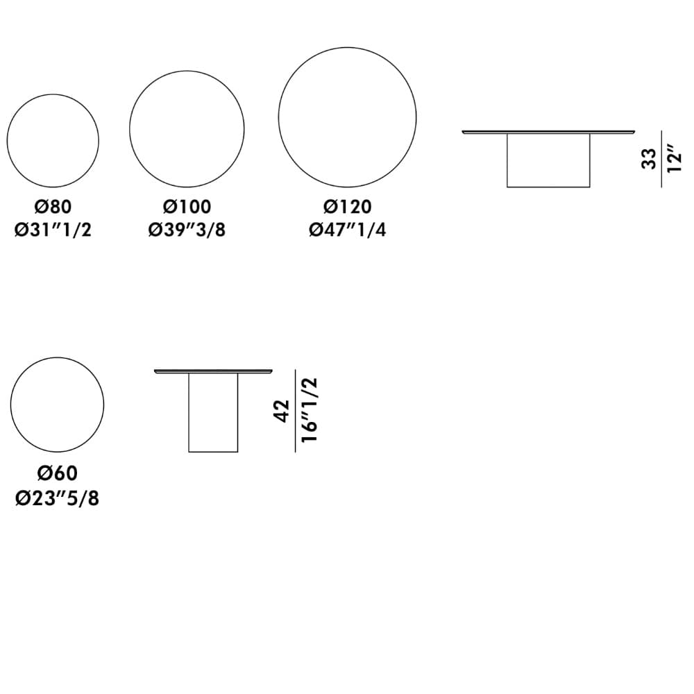 Cilindro Low Top Wood Coffee Table By FCI London