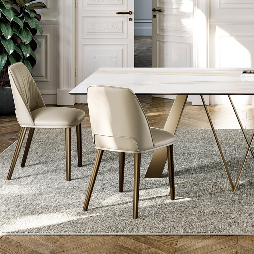 Diva With Metal Legs Dining Chair By FCI London