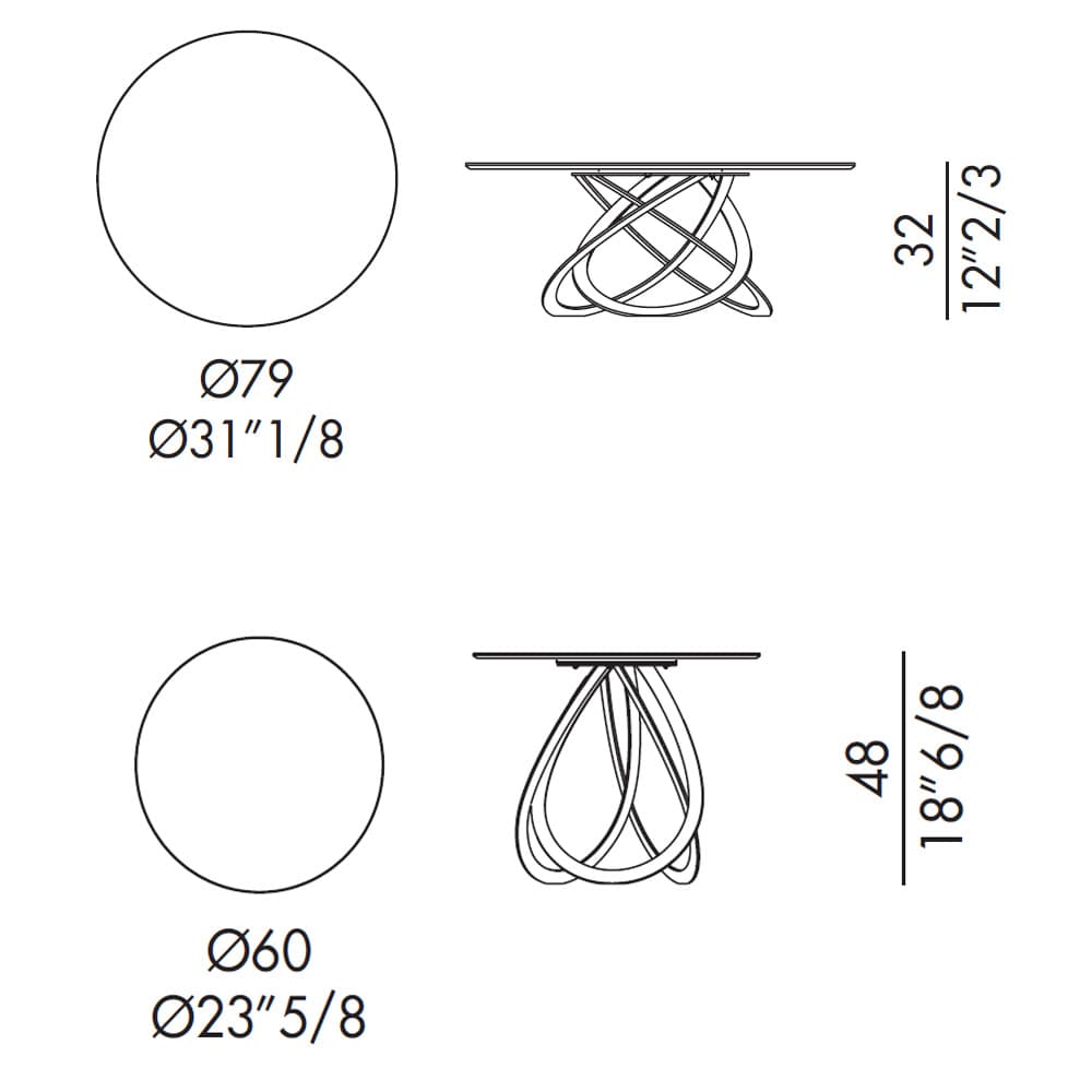 Febe Low Top Ceramic Coffee Table By FCI London