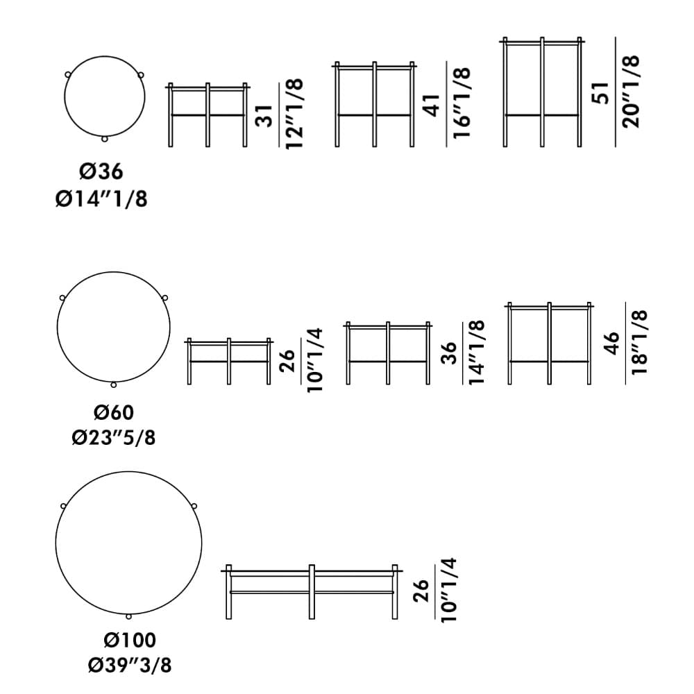 Jack Top Glass Coffee Table By FCI London