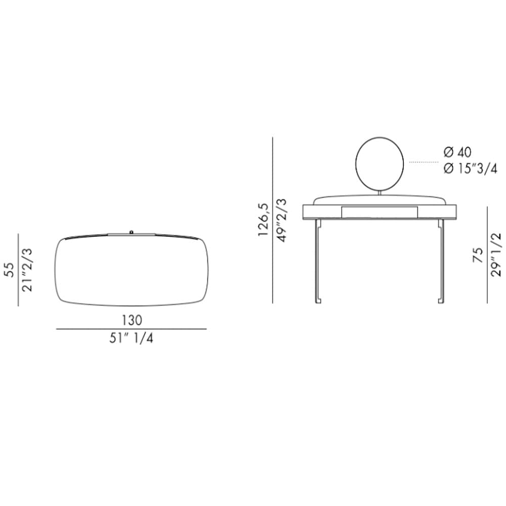 Lyra Vanity Dressing Table By FCI London