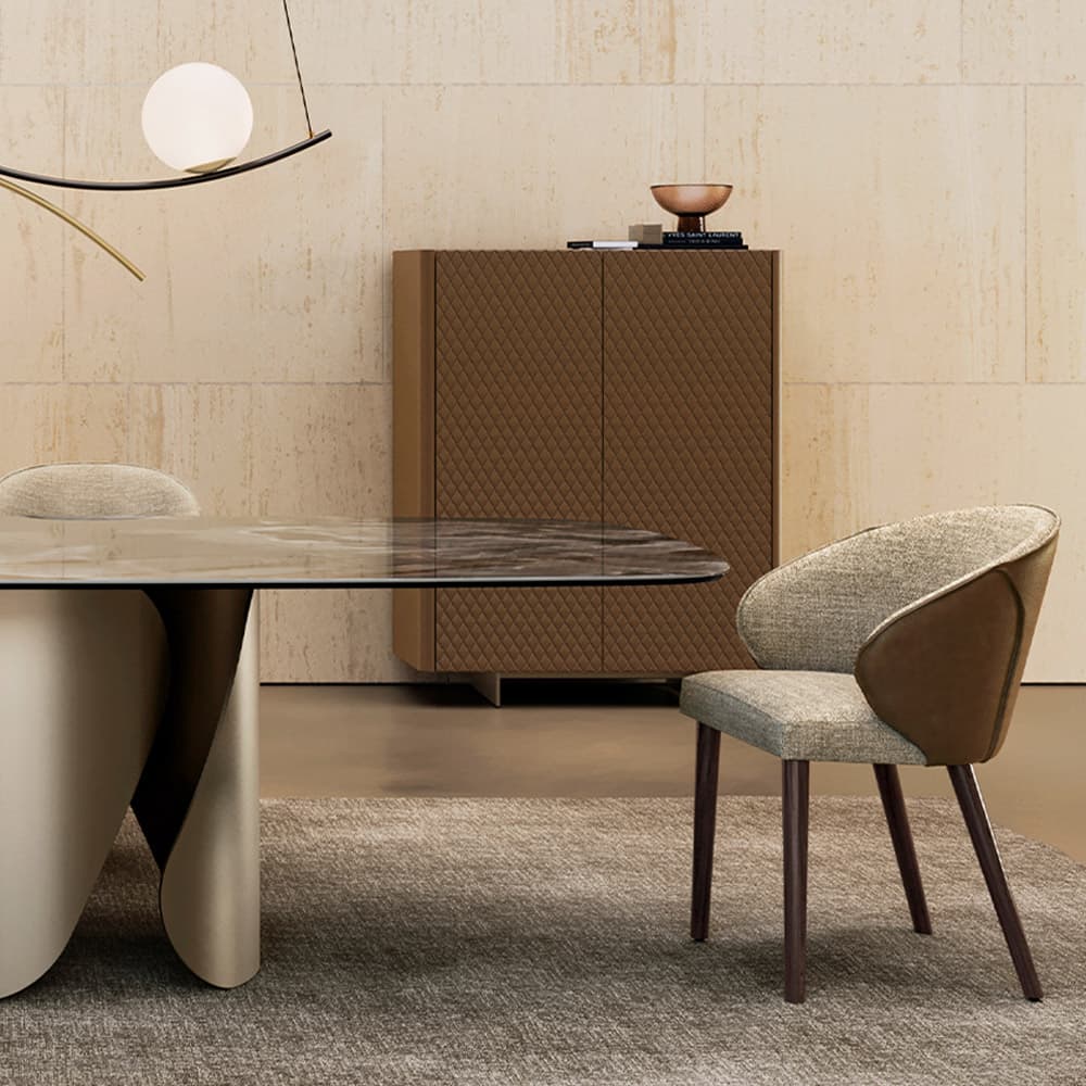 Manta 4 Wooden Legs Dining Chair By FCI London