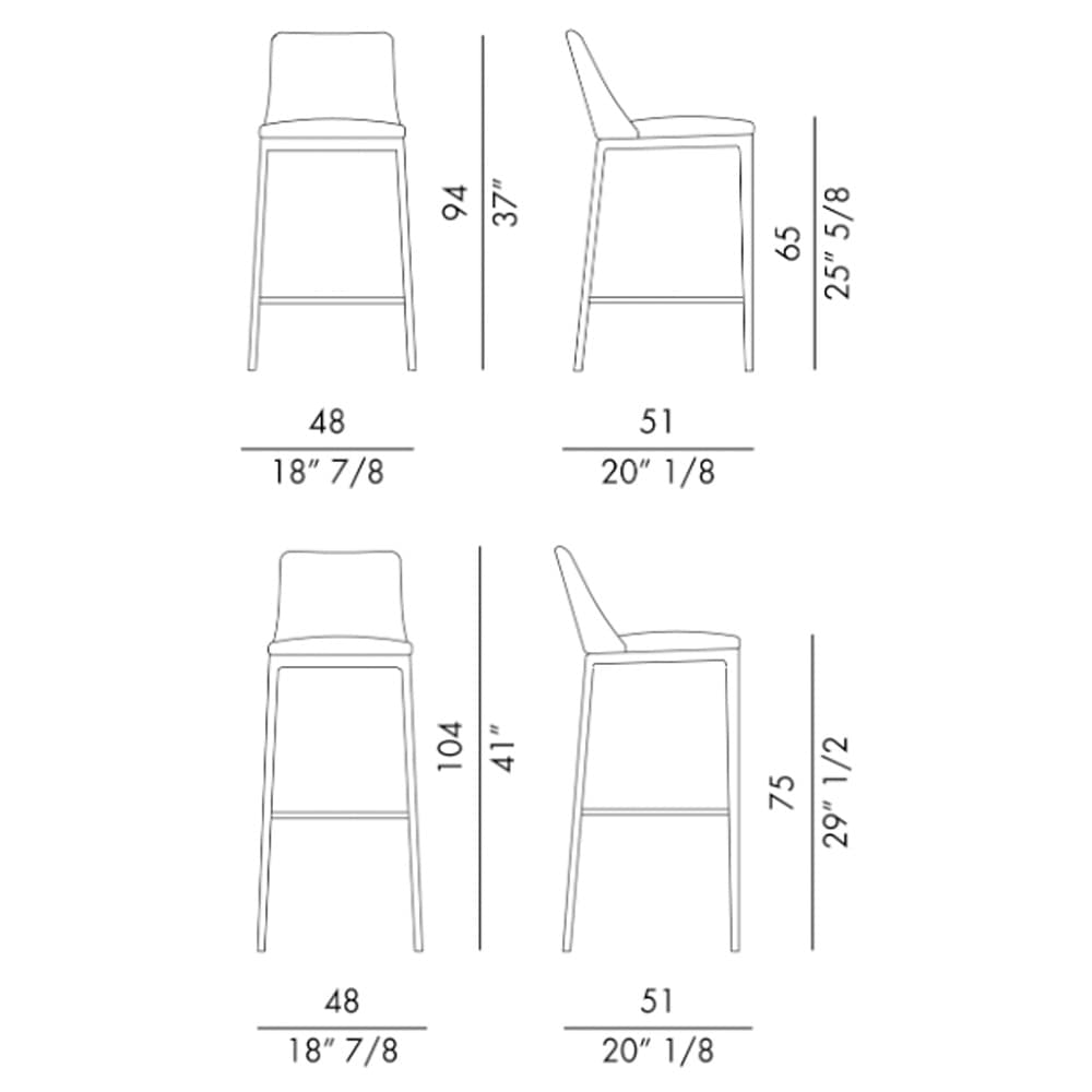 Max Diamond Base Bar Stool By FCI London
