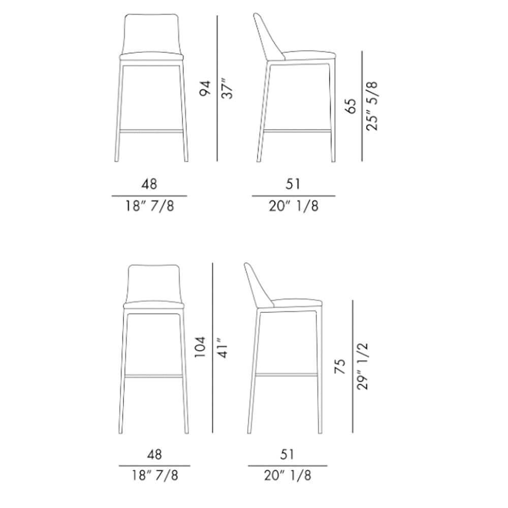 Max Metal Base Bar Stool By FCI London