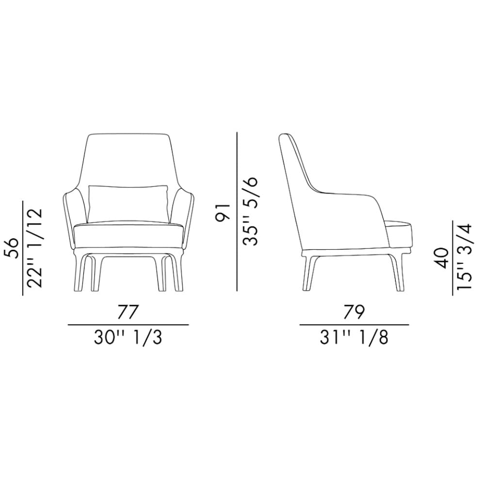 Max Wooden Base Lounger By FCI London