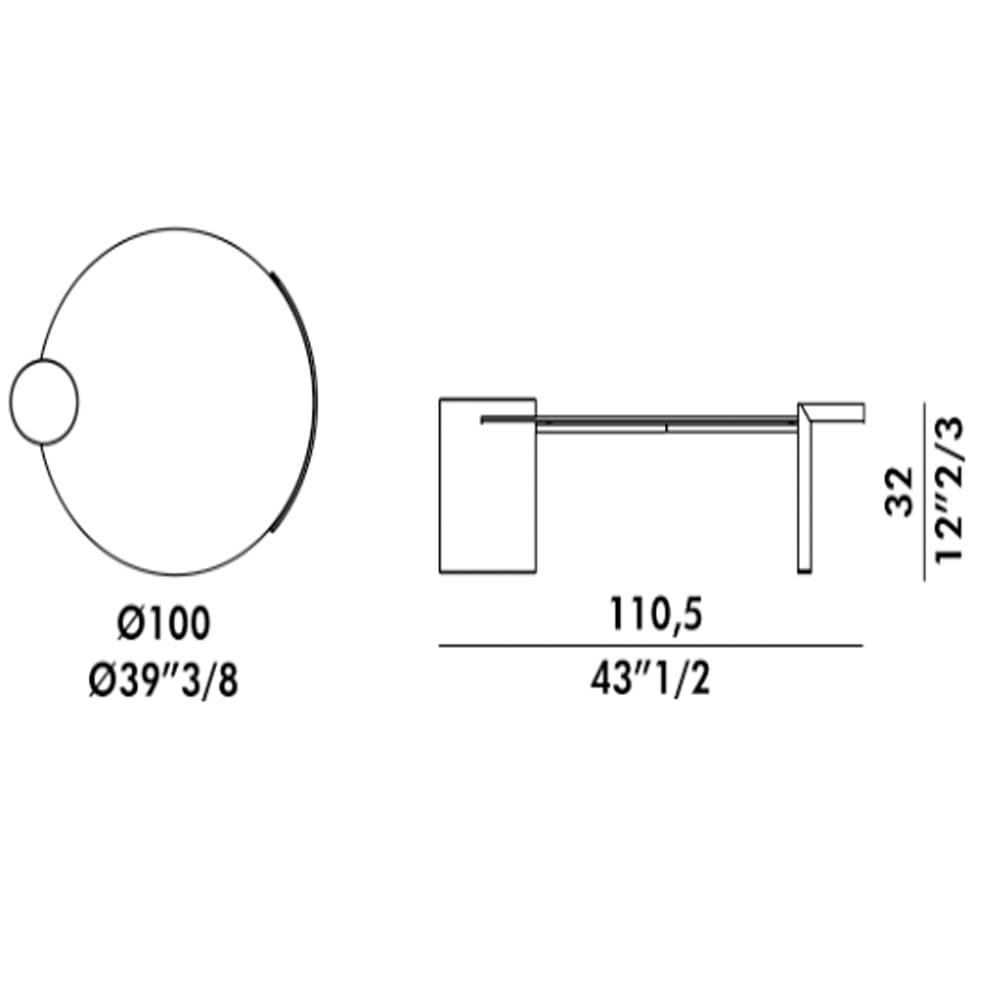 Peo Low Top Crystal Coffee Table By FCI London