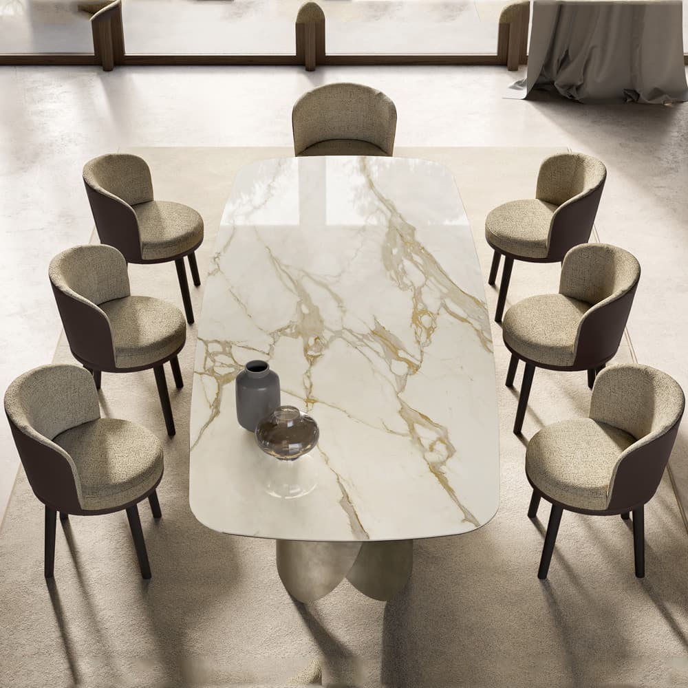 Perla Top Ceramic Dining Table By FCI London