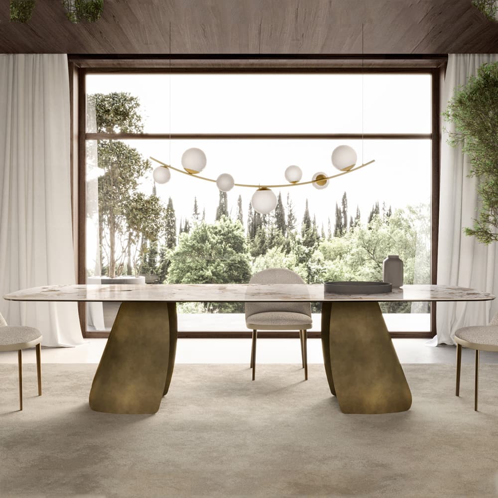 Perla Top Ceramic Dining Table By FCI London