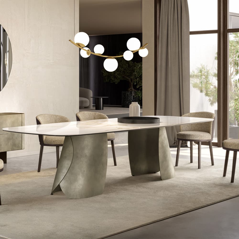 Perla Top Ceramic Dining Table By FCI London