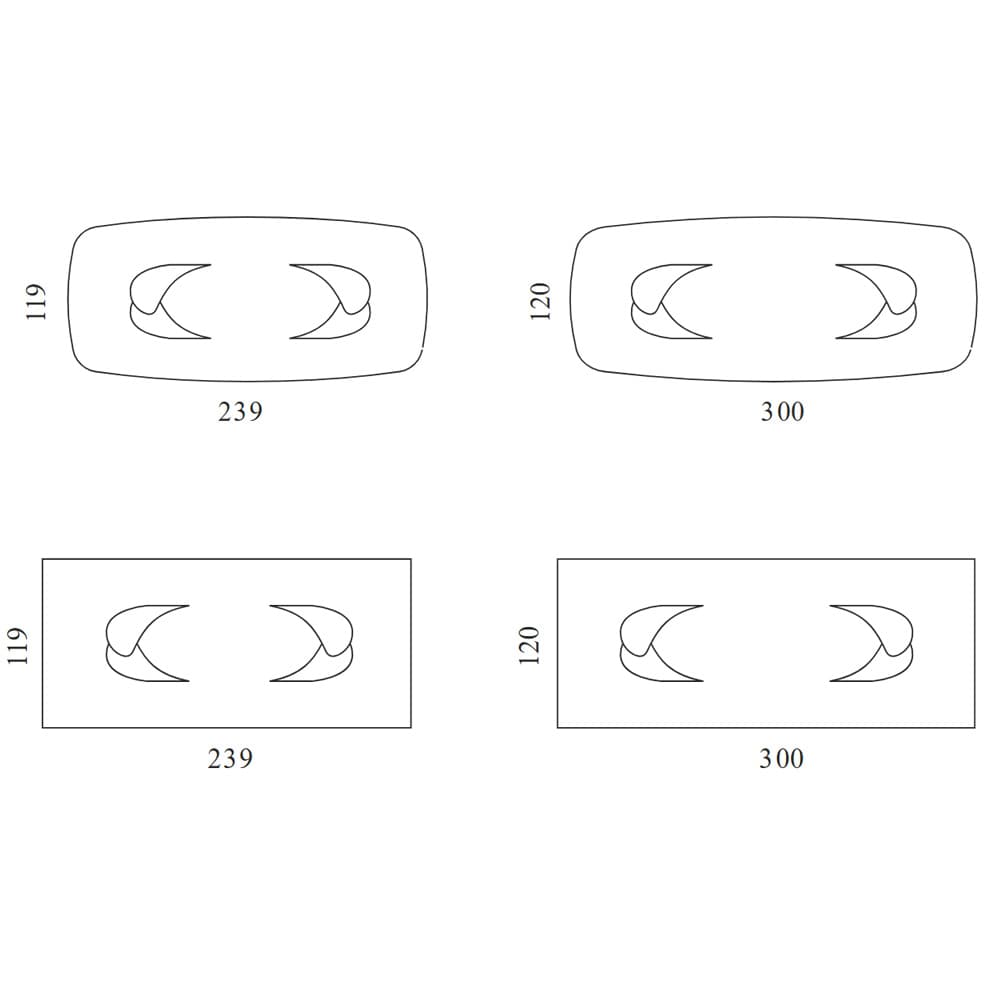 Perla Top Ceramic Dining Table By FCI London