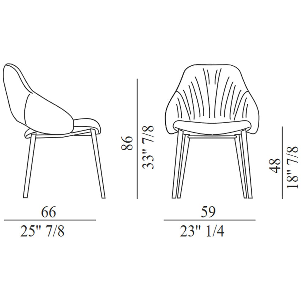 Silhouette Deluxe Dining Chair By FCI London