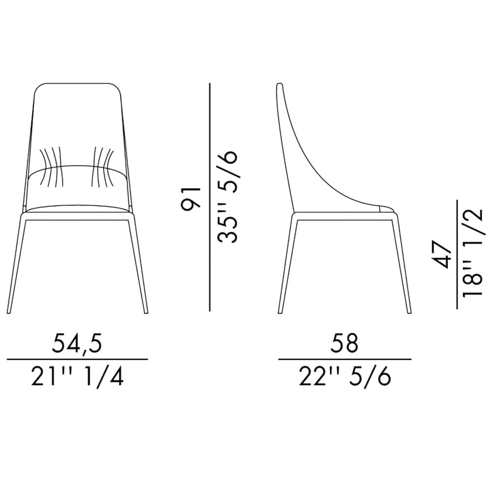 Sofia Elite With Metal Legs Dining Chair By FCI London