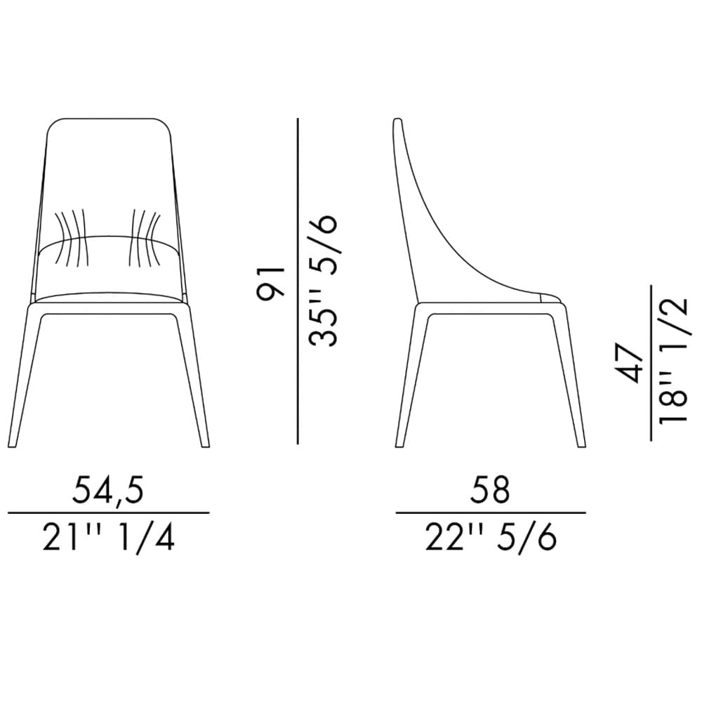 Sofia Elite With Wooden Legs Dining Chair By FCI London