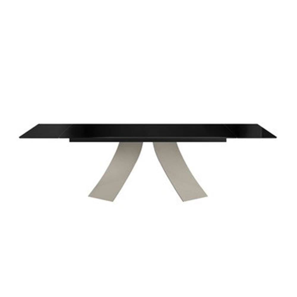 Twist Extendable Top Cristallo Dining Table By FCI London