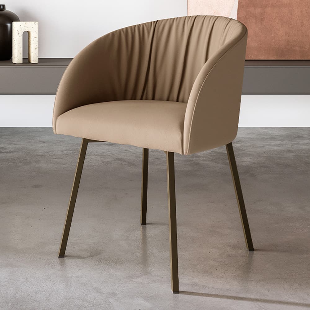 Vulcano With Metal Legs Dining Chair By FCI London
