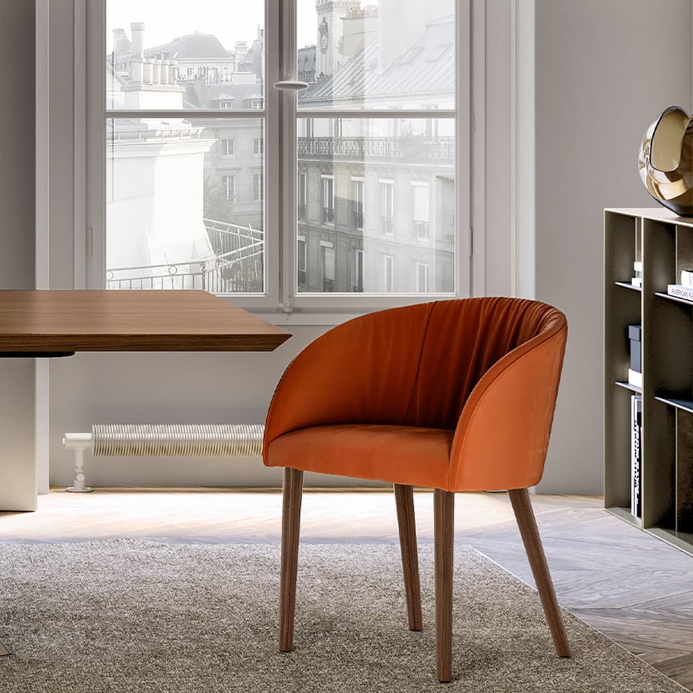 Vulcano With Wooden Legs Dining Chair By FCI London