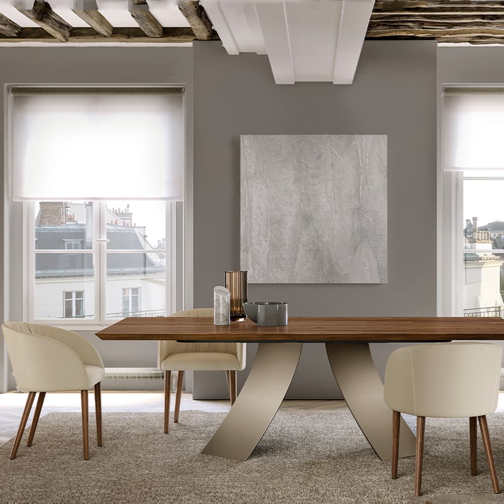 Vulcano With Wooden Legs Dining Chair By FCI London