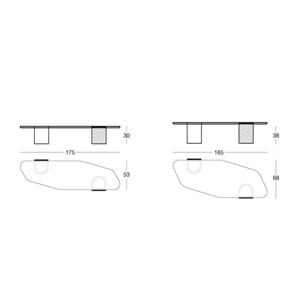 Offset Coffee Table By FCI London