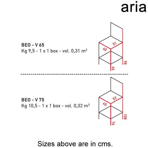 Beo - V Bar Stool by Aria