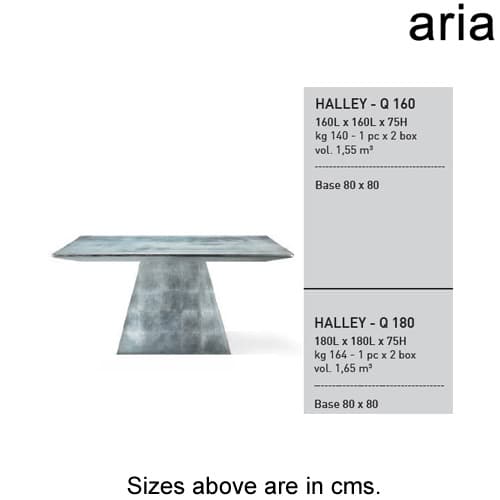 Halley - Q Dining Table by Aria