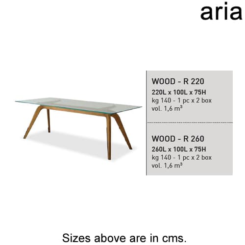 Wood - R Dining Table by Aria