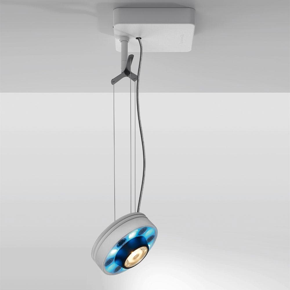 Lot Rgb White Suspension Lamp by Artemide