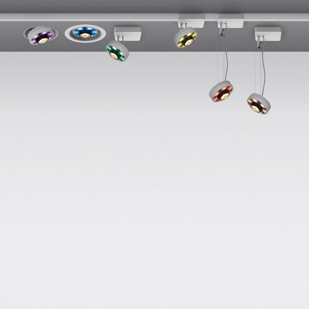 Lot Rgb White Suspension Lamp by Artemide