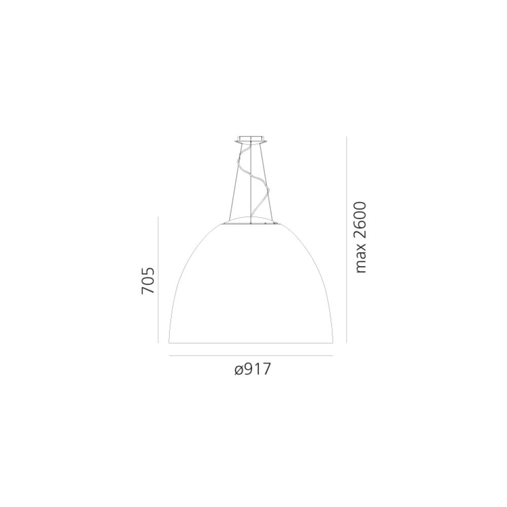 Nur Acoustic Suspension Lamp by Artemide