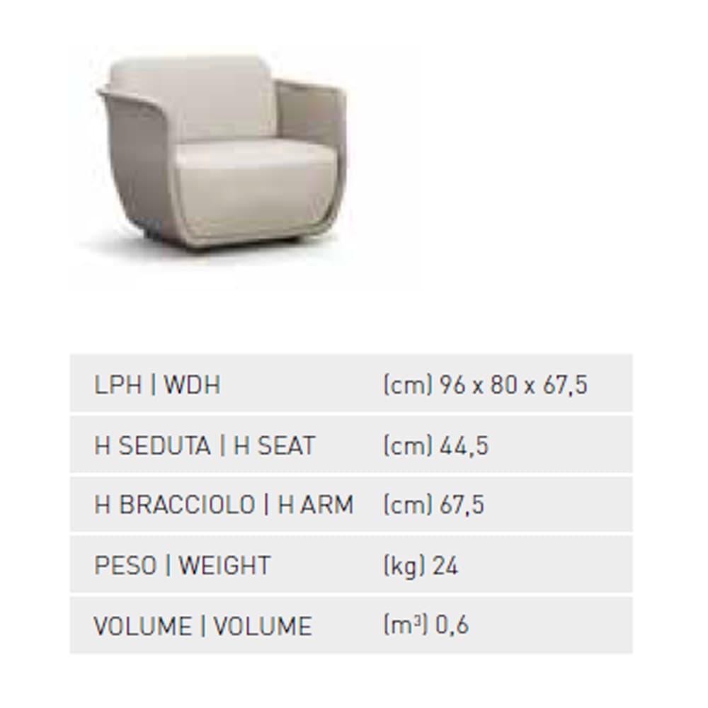 Bellagio Outdoor Armchair Atmosphera