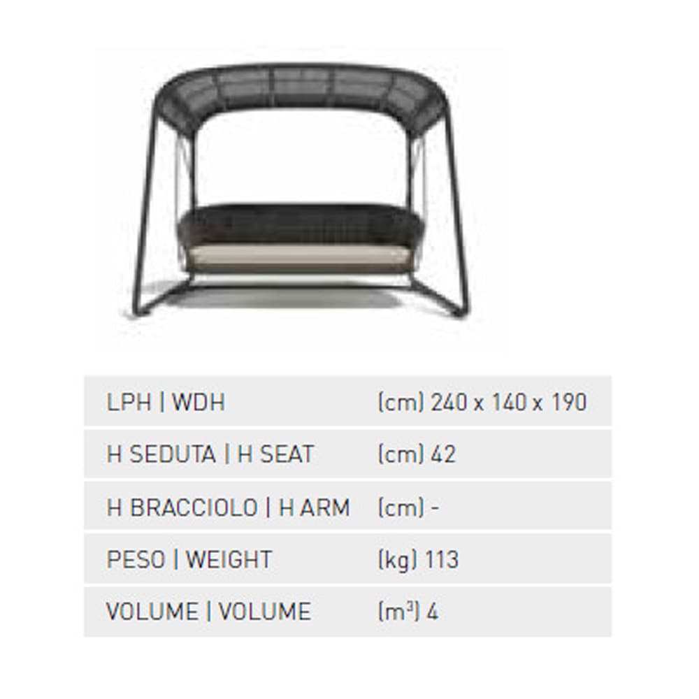 Ludo Rocking Outdoor Sofa by Atmosphera