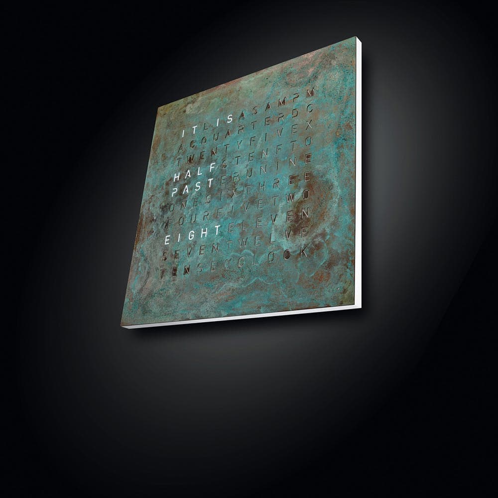 Qlocktwo Classic Creators Edition Clock Vintage Copper by Biegert and Funk